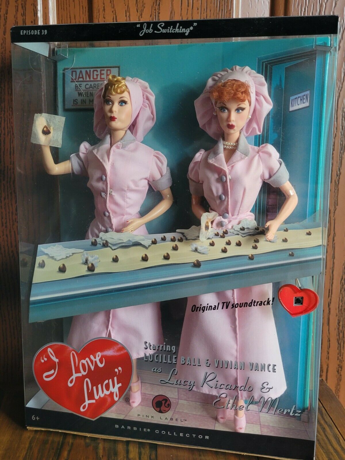 I Love Lucy "job Switching"  Lucy Doll And Ethel Doll Barbie Giftset Sealed Box