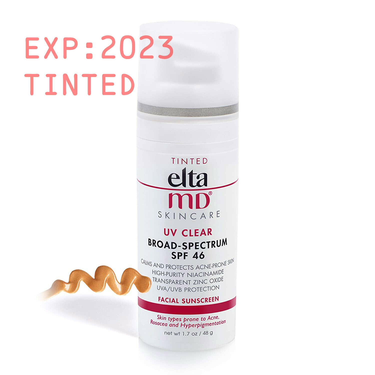 New Elta Md Uv Clear Spf 46 Tinted 1.7oz Brand