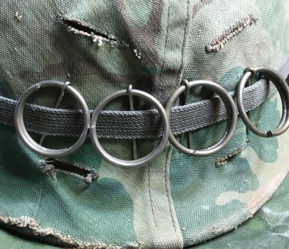 4 M2 M62 M67 Smoke Pull Rings For Us Army Usmc Vietnam War M1 Helmet/ Boonie Hat